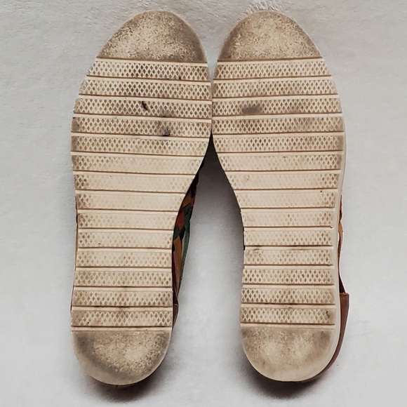 Boho Mexican Style Rainbow Braided Leather Chunky Sole Huarache Sandals - Picture 13 of 14